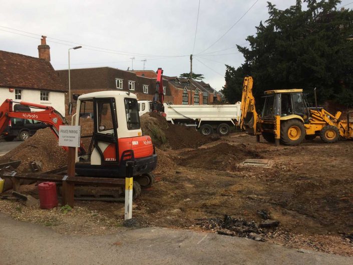 Digger hire with driver Berkshire Hampshire Surrey Let The Digger Do It
